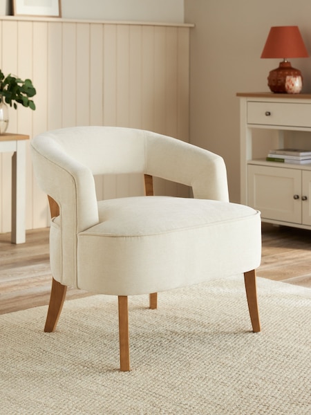 Fine Chenille Light Natural Remi Wood Accent Chair (K90162) | €245