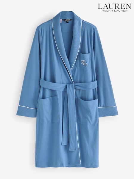 Lauren Ralph Lauren Blue Shawl Collar Robe Dressing Gown (K90180) | 168 €