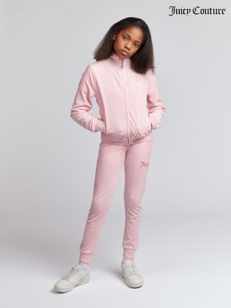 Juicy Couture Slim Diamanté Zip Through Track Top and Joggers Set (K90229) | 670 LEI - 804 LEI