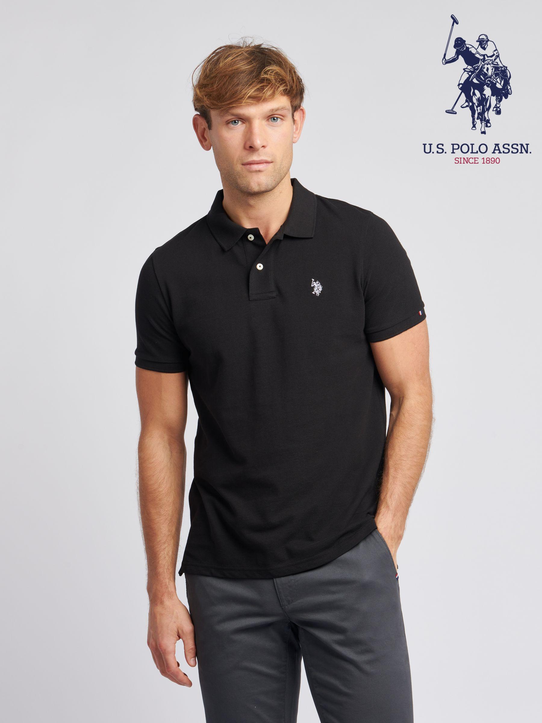 Men s Polo Shirts U.S. Polo Assn Print Bettercotton Casual Next Luxembourg