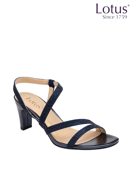 Lotus Blue Diamante Ocassion Sandals (K90533) | €25