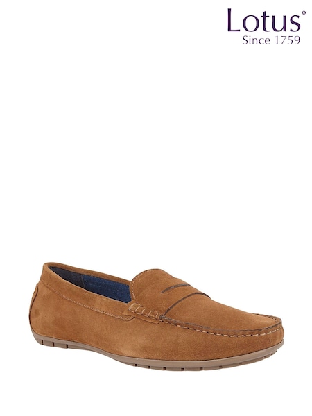 Lotus Brown Casual Slip-Ons Driving Shoes (K90541) | R$ 590