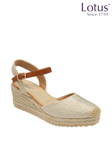 Lotus Wedge Espadrilles Shoes (K90554) | 161 LEI