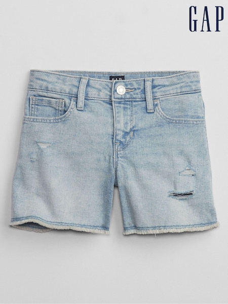 Gap Blue Medium Wash Denim Mid Rise Midi Shorts (5-14yrs) (K90607) | €8