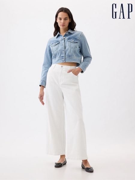 Gap High Waist Wide Leg Cropped Jeans (K90686) | 38 €