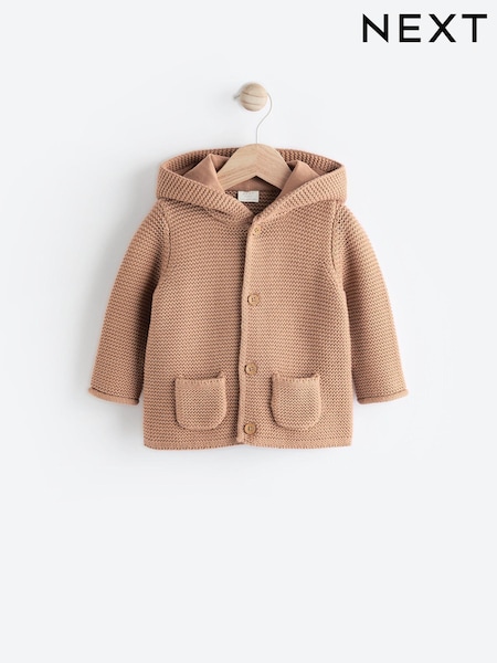 Toffee - Knitted Hooded Baby Cardigan (K90706) | 17 € - 19 €