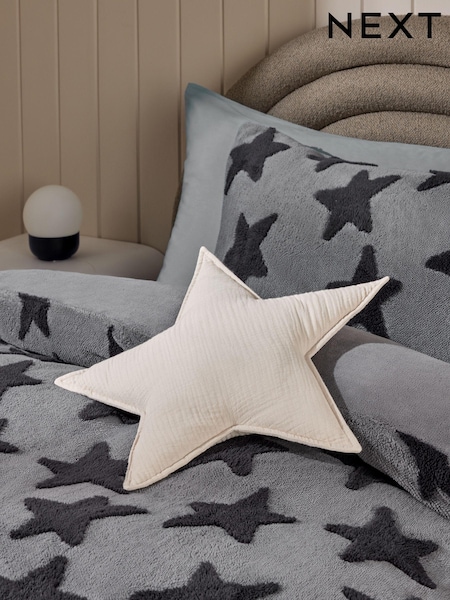 Natural Crinkle Muslin 100% Cotton Star Cushion (K90719) | €15