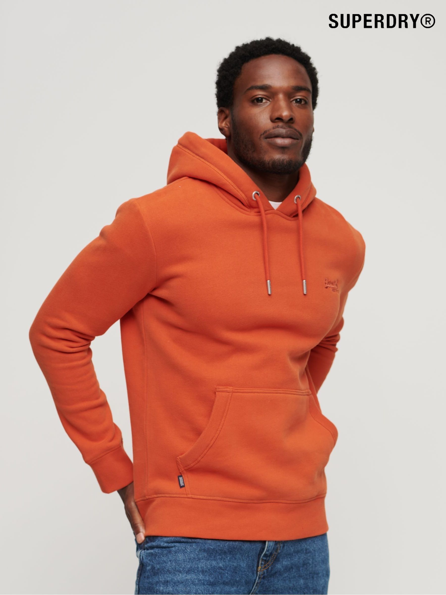 Superdry orange hoodie top