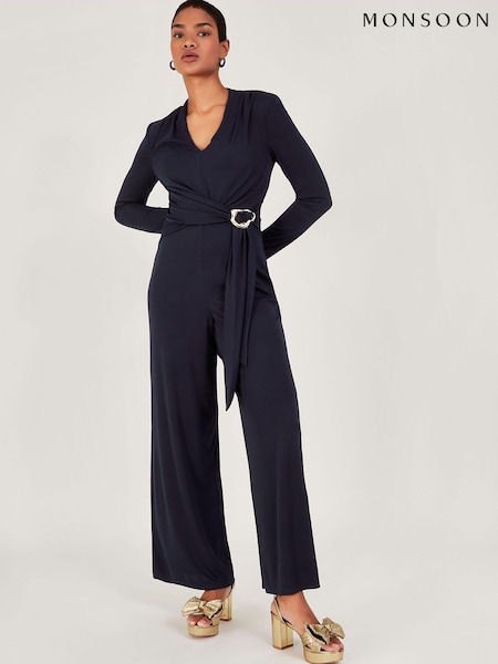 Monsoon Blue Toria Trim Jumpsuit (K90986) | €25