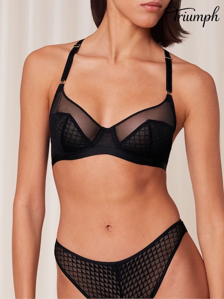 Triumph Black Mysterious Spotlight Wired Bra (K91019) | €31.50