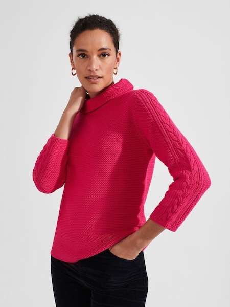 Hobbs 100% Cotton Camilla Cable Jumper (K91058) | 121 €