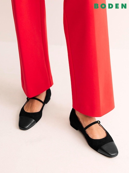 Boden Black Mary Jane Flats (K91082) | €150