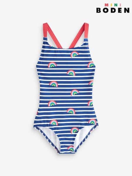Boden Cross-back Printed Rainbow Swimsuit (K91177) | 18 € - 20 €