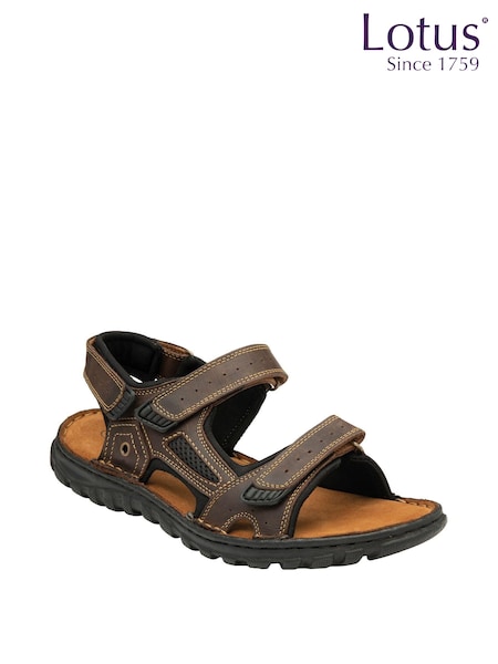 Marrón cromado - Lotus Casual Mens Sandals (K91310) | 71 €