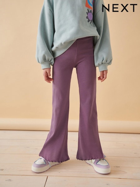 Purple 1 Pack Rib Flare Leggings (3-16yrs) (K91362) | €8 - €15