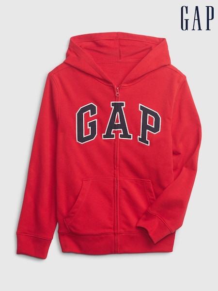 Gap Red Zip Up Vintage Logo Hoodie (4-13yrs) (K91441) | €33