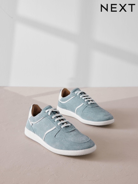 Blue Forever Comfort® Low Retro Leather Trainers (K91445) | €36