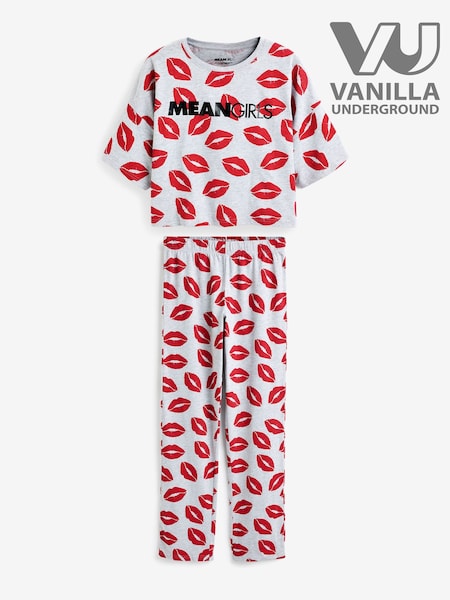 Vanilla Underground Red Mean Girls Ladies Licensed 100% Cotton Pyjamas (K91465) | €40