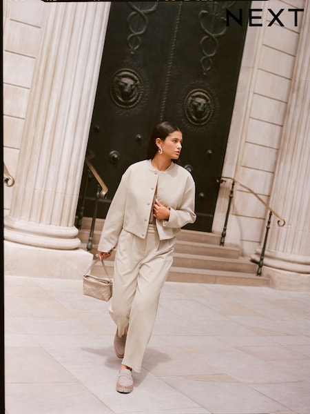 Neutral - Collarless Jacket (K91475) | 227 LEI