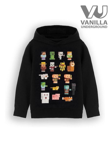 Vanilla Underground Boys Minecraft Licensed 100% Cotton Black Hoodie (K91482) | 99 QAR