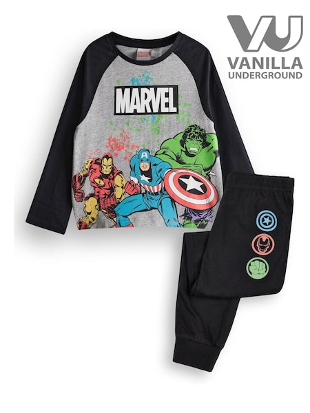 Vanilla Underground Black Boys Licensed 100% Cotton Pyjamas (K91493) | €23