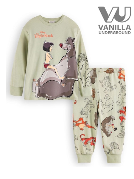 Vanilla Underground Green Kids Jungle Book 100% Cotton Pyjamas (K91525) | € 25