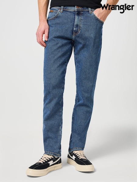 Wrangler Mid Blue Denim Slim Fit Texas Jeans (K91606) | LEI 559