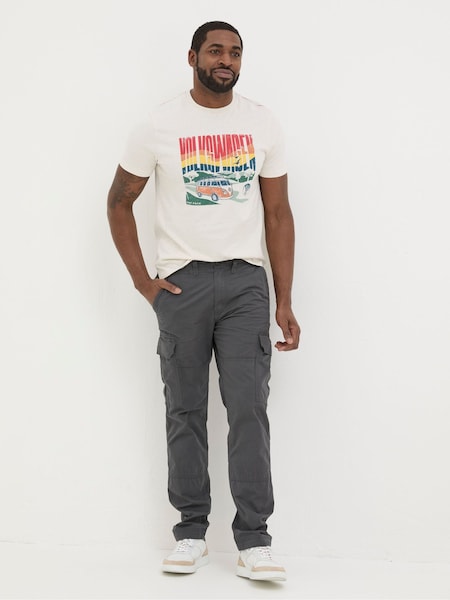 FatFace Corby Grey Straight Cargo Trousers (K91611) | €39.50