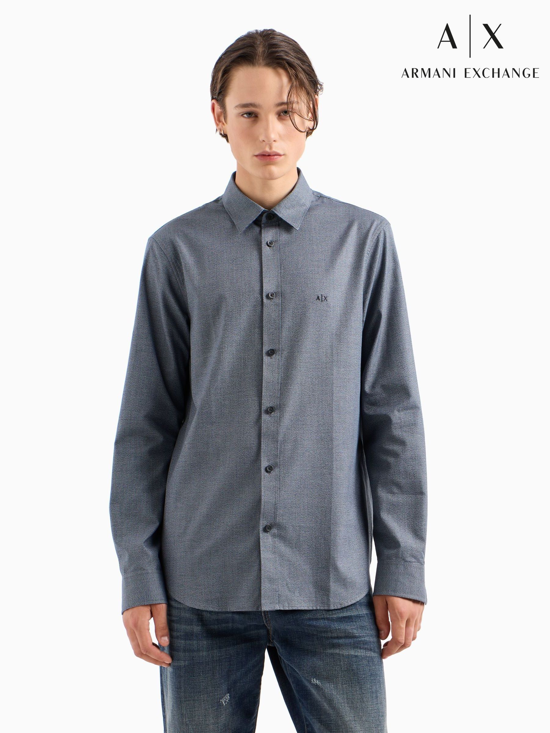 Shirts Armani Exchange Plain Workwear Formal Next Oman