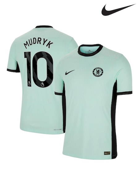 Nike Green Chelsea Third Vapor Match Shirt 2023-24 - Mudryk 10 (K92098) | €95
