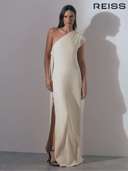 Reiss Beatrice One-shoulder Drape Back Maxi Dress (K92261) | 616 €