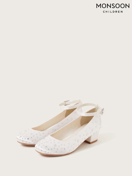 Monsoon Natural Diamanté Heels (K92354) | €17.50 - €21