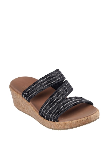 Skechers Black Womens Arch Fit Beverlee Classic Sandals (K92505) | AED137