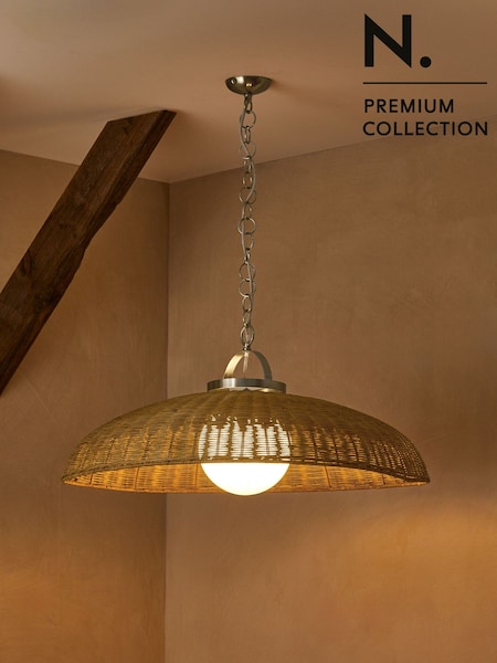 Natural N. Premium Alba Hand Woven Rattan Pendant Ceiling Light (K92649) | €238