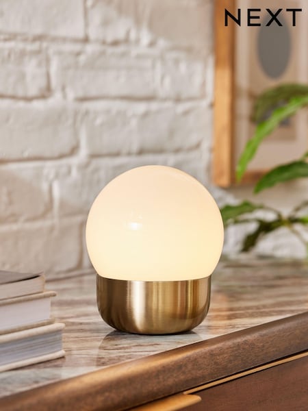 Brass Pod Rechargeable Touch Wireless Table Lamp (K92692) | €33