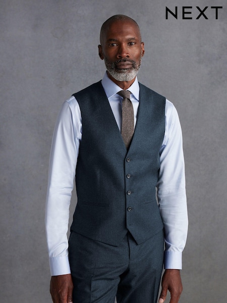 Blue Signature Zignone Flannel Suit Waistcoat (K92758) | €103