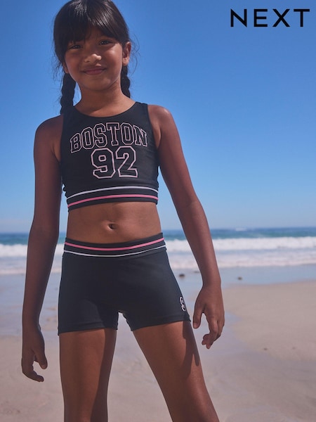 Black Varsity Sporty Bikini (3-16yrs) (K92821) | €7 - €9