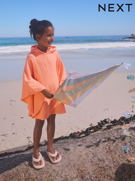Orange 100% Cotton Kaftan (3-16yrs) (K92902) | €7.50 - €10