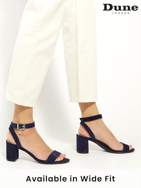 Синий - Босоножки на блочном каблуке Dune London Memee (K93233) | €56