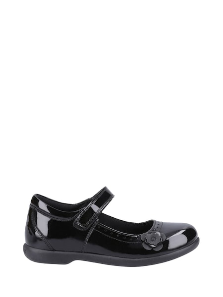 Hush Puppies Senior Bethany Patent Black Shoes (K93263) | 186 LEI