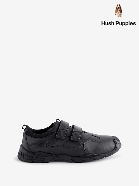 Hush Puppies Troy Senior Black Shoes (K93282) | AED332