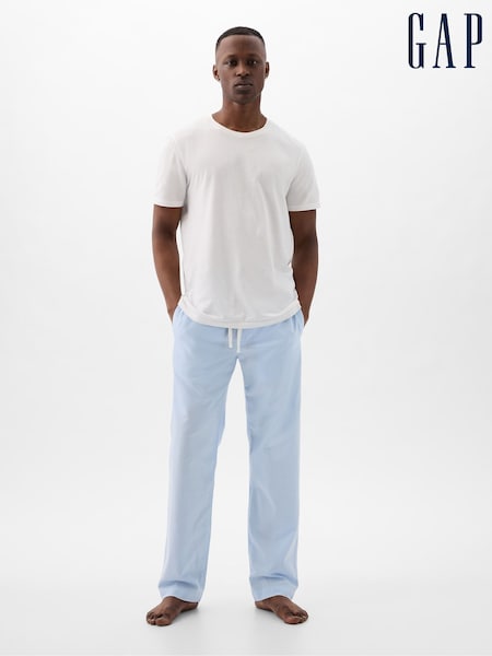 Gap Light Blue Soft Cotton Woven Pyjama Bottoms (K93295) | €23