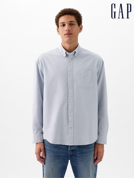 Gap Blue Long Sleeve Oversized Oxford Shirt (K93303) | €19.50