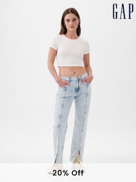 Gap Acid Wash Blue Mid Rise 90s Loose Jeans (K93343) | €18.50