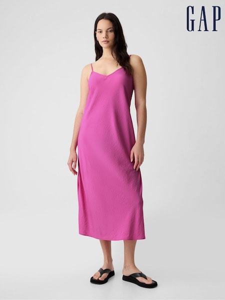 Gap Pink Slip Midi Dress (K93388) | €27