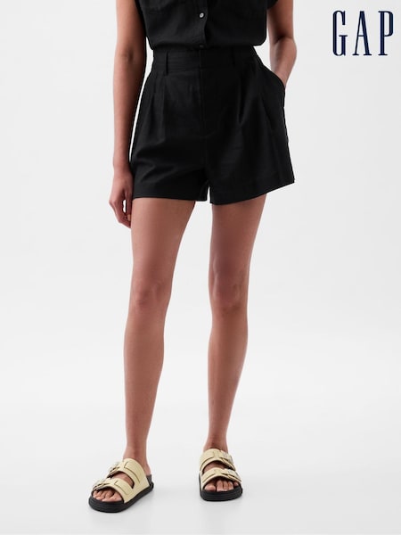 Gap Black 4" Linen Cotton Everyday Shorts (K93410) | €17