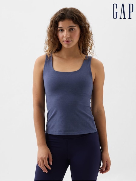 Gap Midnight Blue Studio Twist Back Support Tank Top (K93450) | €13.50
