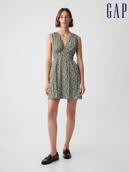 Gap Green Crinkle Mini Dress (K93462) | €27