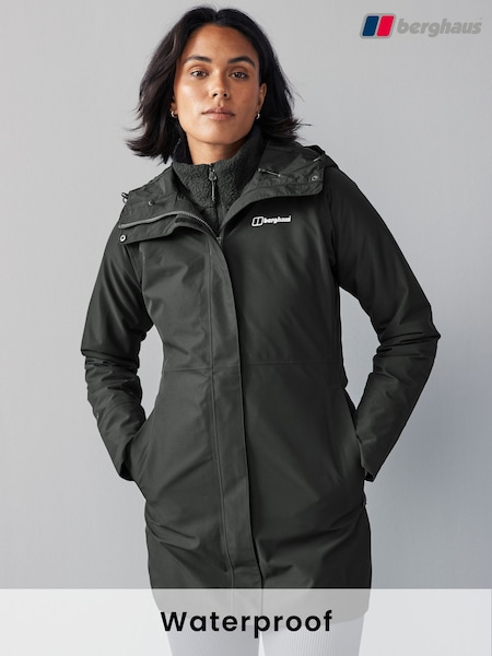 Musta - Berghaus Omeara Long Shell Waterproof Jacket (K93625) | €268