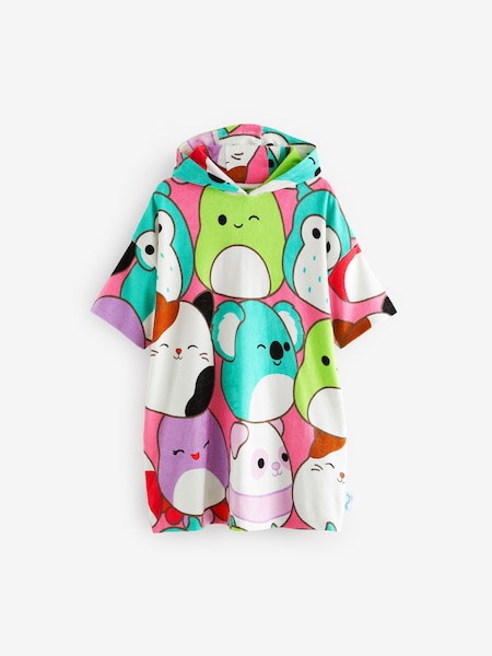 Multi Squishmallows Oversized Hooded Towelling 100% Cotton Cover-Up (5-16yrs) (K93700) | €27 - €32